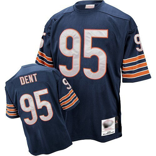 Chicago Bears Authentic Navy Blue Men Richard Dent Home Jersey NFL Football #95 Throwback